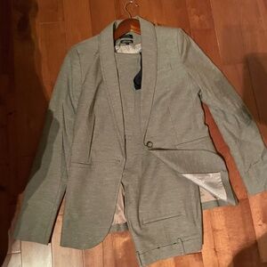Beige Blazer Pant Duit